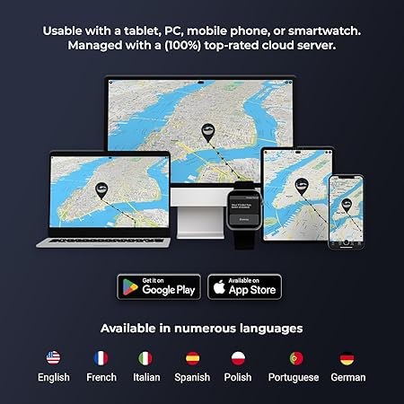 SALIND 11 GPS Tracker for Vehicles, Car, Fleets - 4G LTE Device, Long Battery, Magnetic, US & Worldwide SIM Card Included - iOS/Android Compatible App - Budget-Friendly Subscription Required