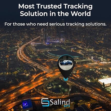 SALIND 11 GPS Tracker for Vehicles, Car, Fleets - 4G LTE Device, Long Battery, Magnetic, US & Worldwide SIM Card Included - iOS/Android Compatible App - Budget-Friendly Subscription Required
